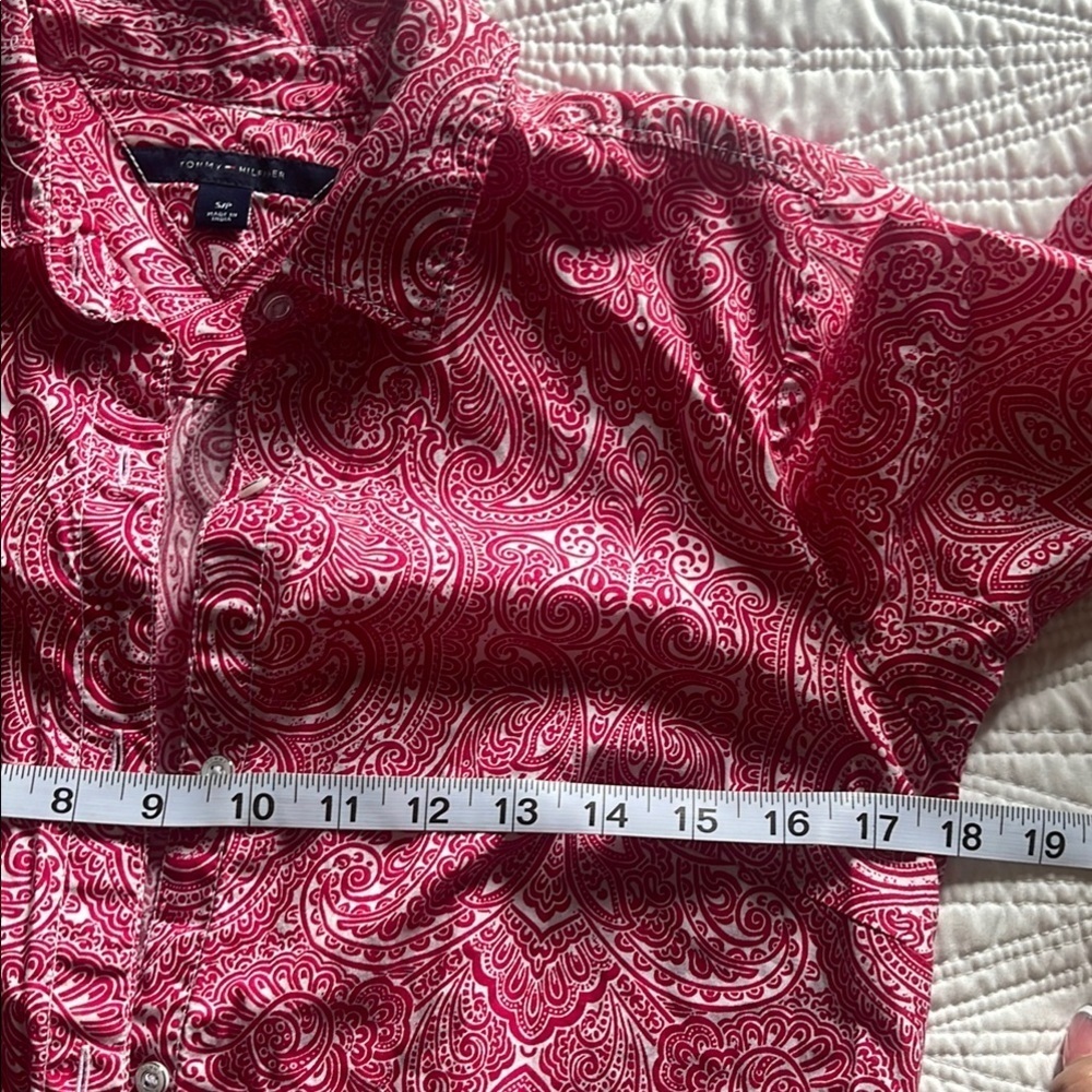 Tommy Hilfiger Pink Smocked Polo Collar Dress 3/4 sleeve - Picture 8 of 12
